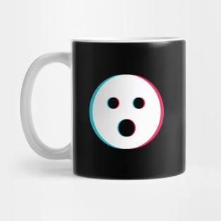 TikTok O Oh emoji smiley White Mug